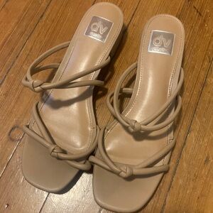 DV Nude Knotted Sandals